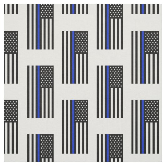 Thin Blue Line American Flag Stof (Swatch)