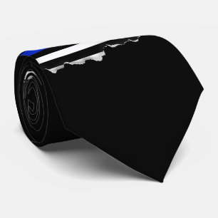 Thin Blue Line American Flag Stropdas