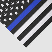Thin Blue Line American Flag Tissuepapier (Detail)