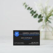 Thin Blue Line American Flag Visitekaartje (Staand voorkant)