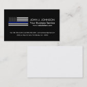 Thin Blue Line American Flag Visitekaartje (Voorkant / Achterkant)