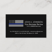 Thin Blue Line American Flag Visitekaartje (Voorkant)