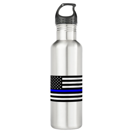 - Thin Blue Line - American Flag Waterfles (Voorkant)