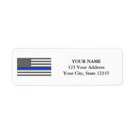 Thin Blue Line American vlag wetshandhaving Etiket