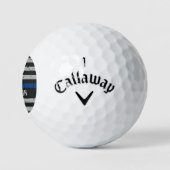Thin Blue Line - Amerikaanse Amerikaanse Vlaggenpo Golfballen (Logo)