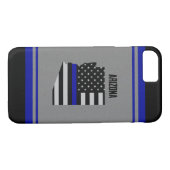 Thin Blue Line Arizona Case-Mate iPhone Case (Achterkant (Horizontaal))