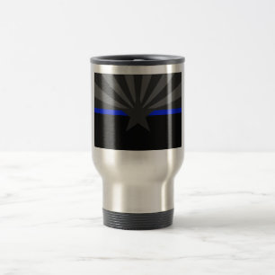 THIN BLUE LINE ARIZONA STATE FLAG COFFEE MOK