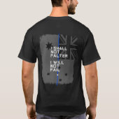 Thin Blue Line (Aussie Flag) T-Shirt (Achterkant)