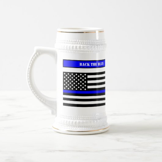 [Thin Blue Line] Back the Blue Law Enforcement SVG Bierpul (Links)