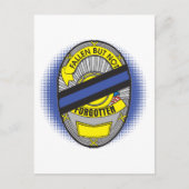 Thin Blue Line Badge Briefkaart (Voorkant)