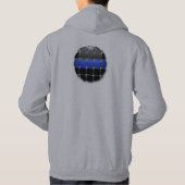 Thin Blue Line Badge Hoodie (Achterkant)