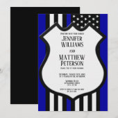 Thin Blue Line Badge Kaart (Voorkant / Achterkant)