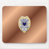 Thin Blue Line Badge Muismat (Voorkant)