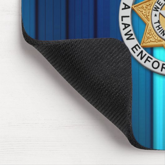 Thin Blue Line Badge Muismat (Hoek)