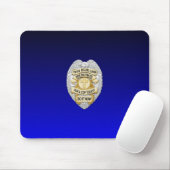 Thin Blue Line Badge Muismat (Met muis)