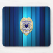 Thin Blue Line Badge Muismat (Voorkant)