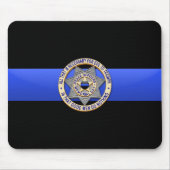 Thin Blue Line - Badge Muismat (Voorkant)