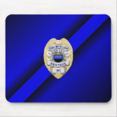 Thin Blue Line Badge Muismat (Voorkant)