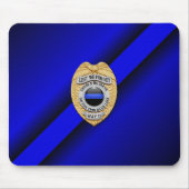 Thin Blue Line Badge Muismat (Voorkant)