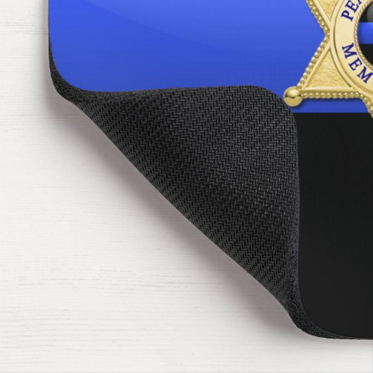 Thin Blue Line - Badge Muismat (Hoek)