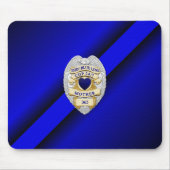 Thin Blue Line Badge Muismat (Voorkant)