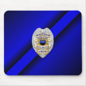 Thin Blue Line Badge Muismat (Voorkant)