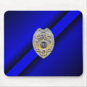 Thin Blue Line Badge Muismat (Voorkant)