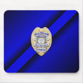 Thin Blue Line Badge Muismat (Voorkant)