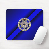 Thin Blue Line Badge Muismat (Met muis)