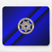 Thin Blue Line Badge Muismat (Voorkant)
