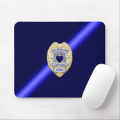 Thin Blue Line Badge Muismat (Met muis)