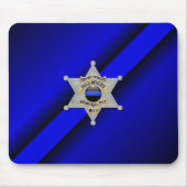 Thin Blue Line Badge Muismat (Voorkant)