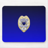 Thin Blue Line Badge Muismat (Voorkant)