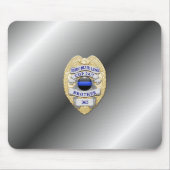 Thin Blue Line Badge Muismat (Voorkant)