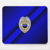 Thin Blue Line Badge Muismat (Voorkant)