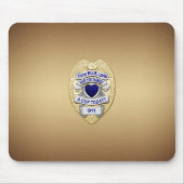 Thin Blue Line Badge Muismat (Voorkant)