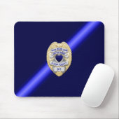 Thin Blue Line Badge Muismat (Met muis)