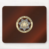 Thin Blue Line Badge Muismat (Voorkant)