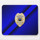Thin Blue Line Badge Muismat (Voorkant)