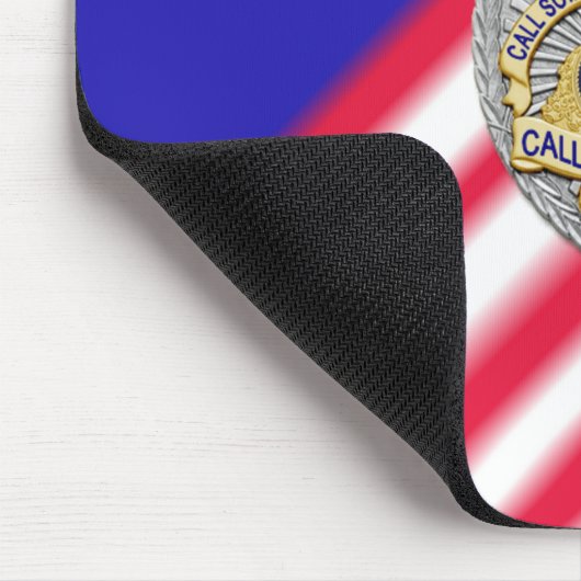 Thin Blue Line Badge Muismat (Hoek)