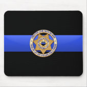Thin Blue Line - Badge Muismat (Voorkant)
