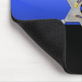 Thin Blue Line - Badge Muismat (Hoek)
