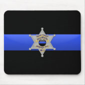Thin Blue Line - Badge Muismat (Voorkant)