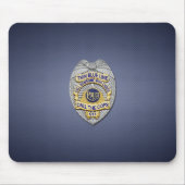 Thin Blue Line Badge Muismat (Voorkant)