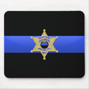 Thin Blue Line - Badge Muismat