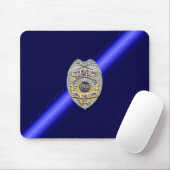 Thin Blue Line Badge Muismat (Met muis)