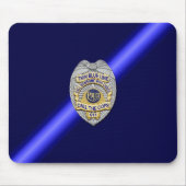 Thin Blue Line Badge Muismat (Voorkant)