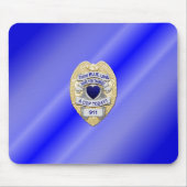 Thin Blue Line Badge Muismat (Voorkant)
