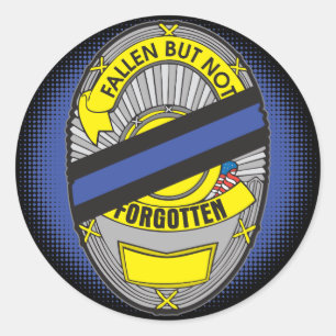 Thin Blue Line Badge Ronde Sticker