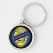 Thin Blue Line Badge Sleutelhanger (Voorkant)